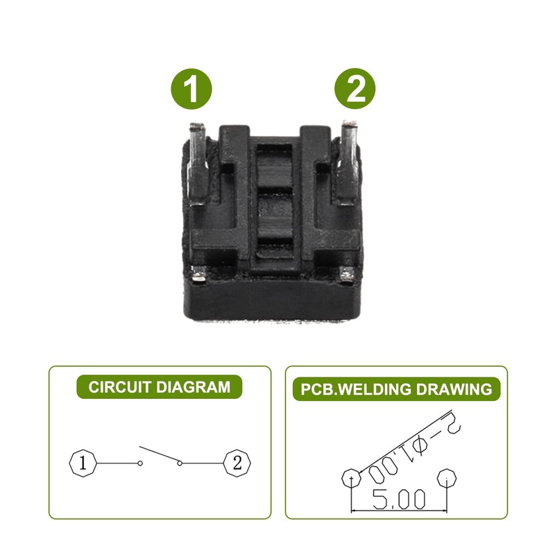 Chanzon Tact Switch Tactile Push Button Micro Momentary Switch 6x6
