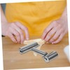 BIUDECO 2Pcs Stainless Steel Rolling Pin Ergonomic Dough Roller for