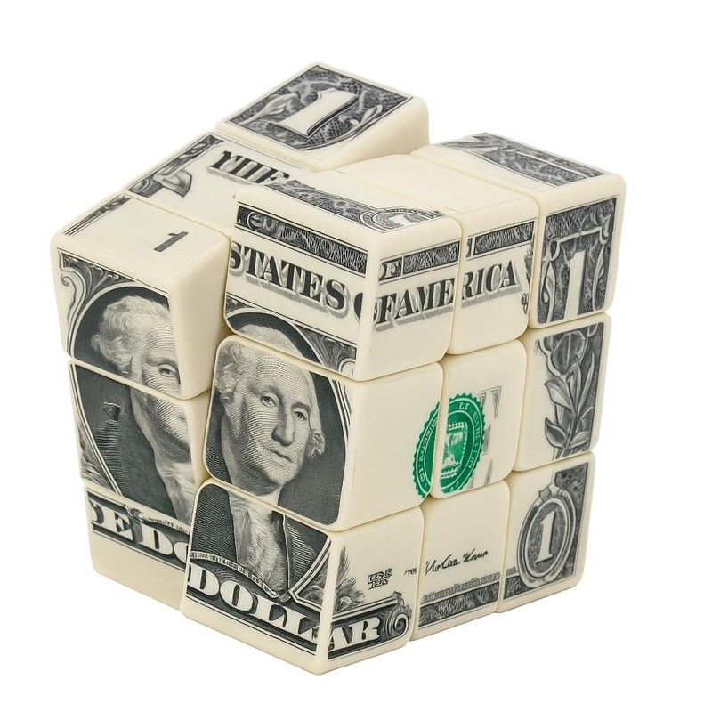 Dollar Bill Speed Cube 3x3 Gift – Unique US Currency