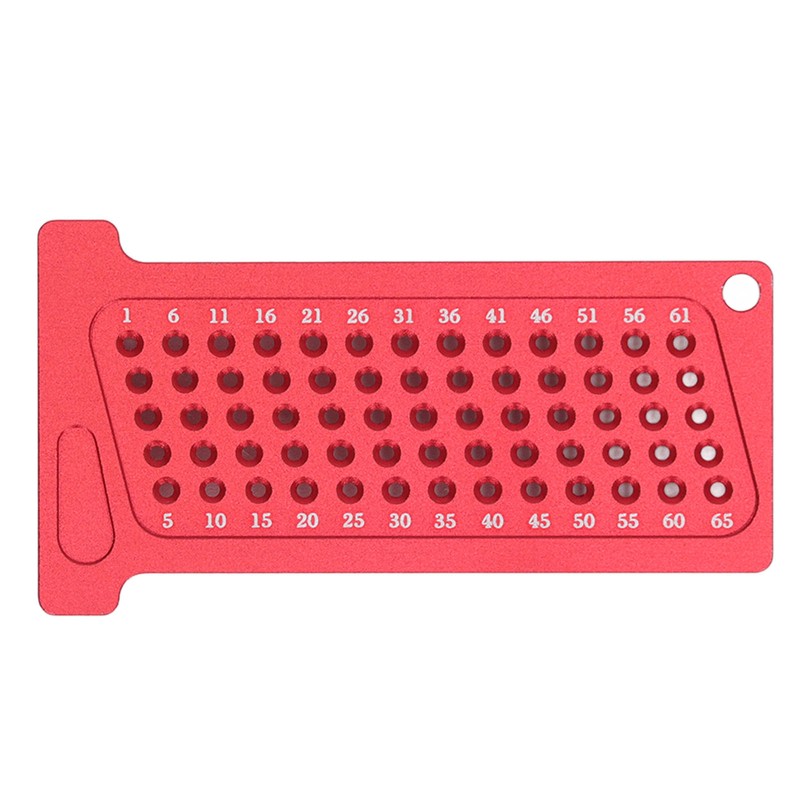65mm Woodworking Hole Positioning Scribing Gauge Aluminum Alloy Portable Scriber