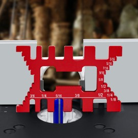 GOLOVENLD High Precisions Fashionable Woodworking Tenons Gauge, Aluminum Alloy Mortise Measuring Tool for Carpentry Tasks