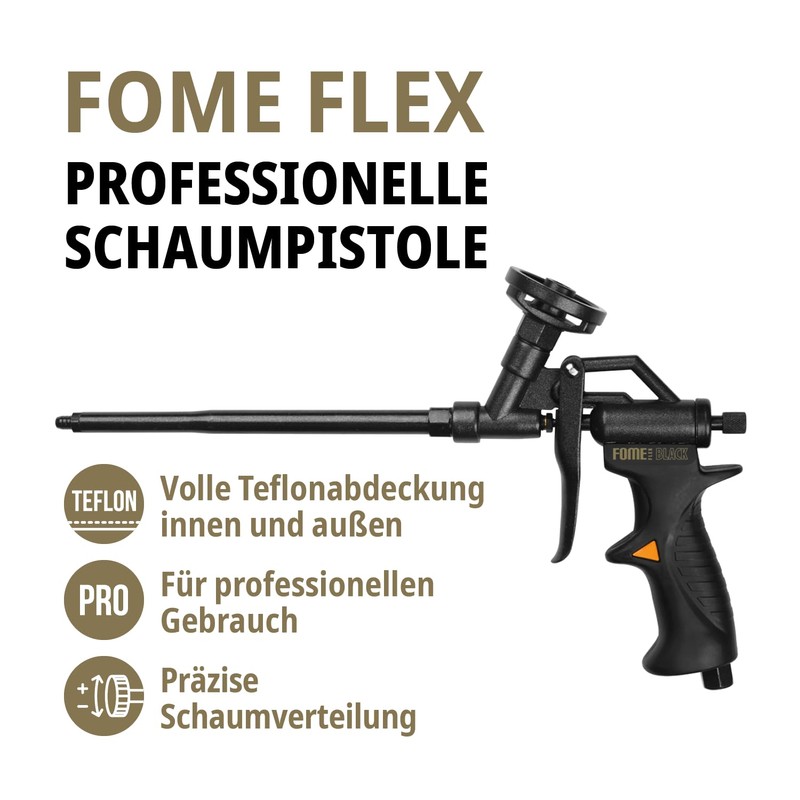 FOME Flex Black Edition Professional Reliable and Durable Gun PU