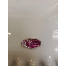 Fenton Early Silver Crest Silvercrest Milk Glass 10 1/2" Dinner Plate vintage