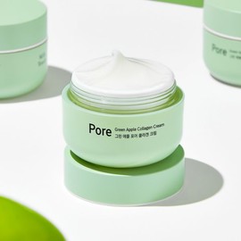 Milk Touch Green Apple Pore Collagen Cream Moist and Soft Sebum Care 50ml / 밀크터치 그린 애플 포어 콜라겐 크림 촉촉 보송 피지 케어 50ml