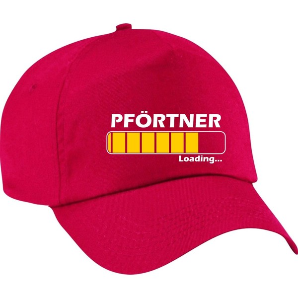 ShirtInStyle Loading Gatekeeper Profession Graduation Recognition Baseball Cap Red