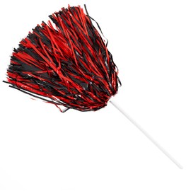 Anderson's Premium Black and Red School Spirit Shakers, Cheerleader Pom Poms, Sports Fan, Football, Basketball, Homecoming, Squad, Team, Party, Dance Club, Performance, Celebration Pack of 10