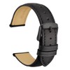WOCCI 22mm Vintage Leather Watch Straps with Black Buckle, Replacement