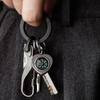 TISUR Men's Titanium Carabiner for Keycase Keychain with Key Ring