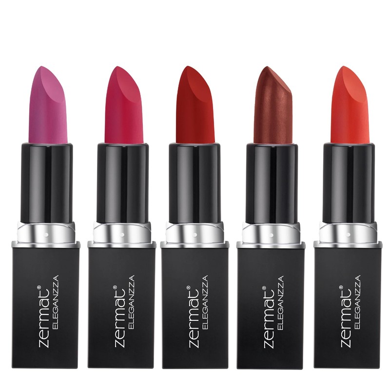 Zermat Eleganzza, Semi Matte Lipstick, 0.28 Oz. (Rojo Bugambilia)