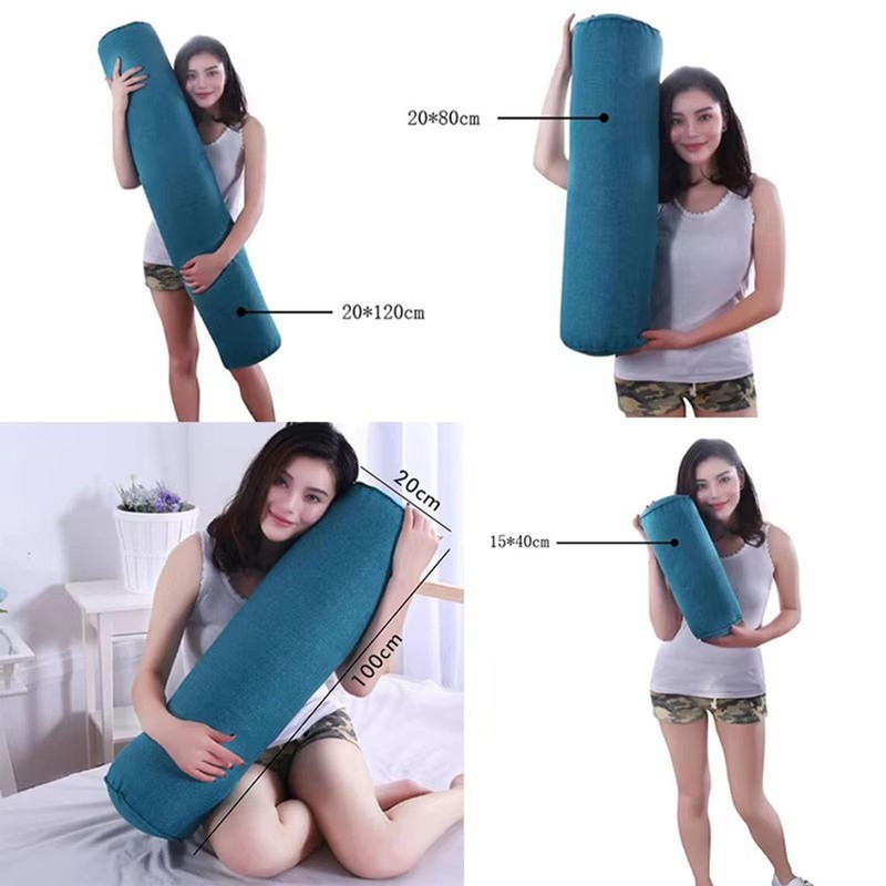 Round Neck Pillow Roll Cervical Support Pillows Round Cylinder Bolster