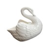 CIYODO Succulent Flowerpot Ceramic Pots Drainage Swan Shaped Planter for