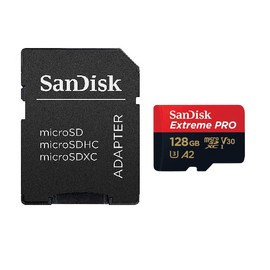 SanDisk Extreme Pro MicroSD Card 128GB Memory Card for Steam Gaming Tablet Stream Deck OLED (SDSQXCD-128G-GN6MA) V30 U3 SDXC Bundle with (1) Everything But Stromboli SD & Micro Memory Card Reader