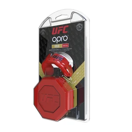 Opro UFC Mouthguard Self-Fit Full Pack Gold - Red Metal/Silver