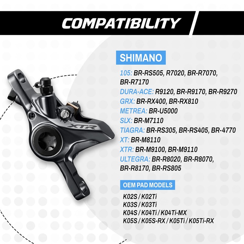 epic Disc Brake Pads for Shimano Brakes | K03S, K04S,