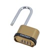 4 Digit Long Hardened Shackle Combination Padlock Security Lock Secure