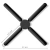 3/Pack Foldable Silicone Trivets, FENGCHEN Folding Trivets, Non-Slip Collapsible Cross