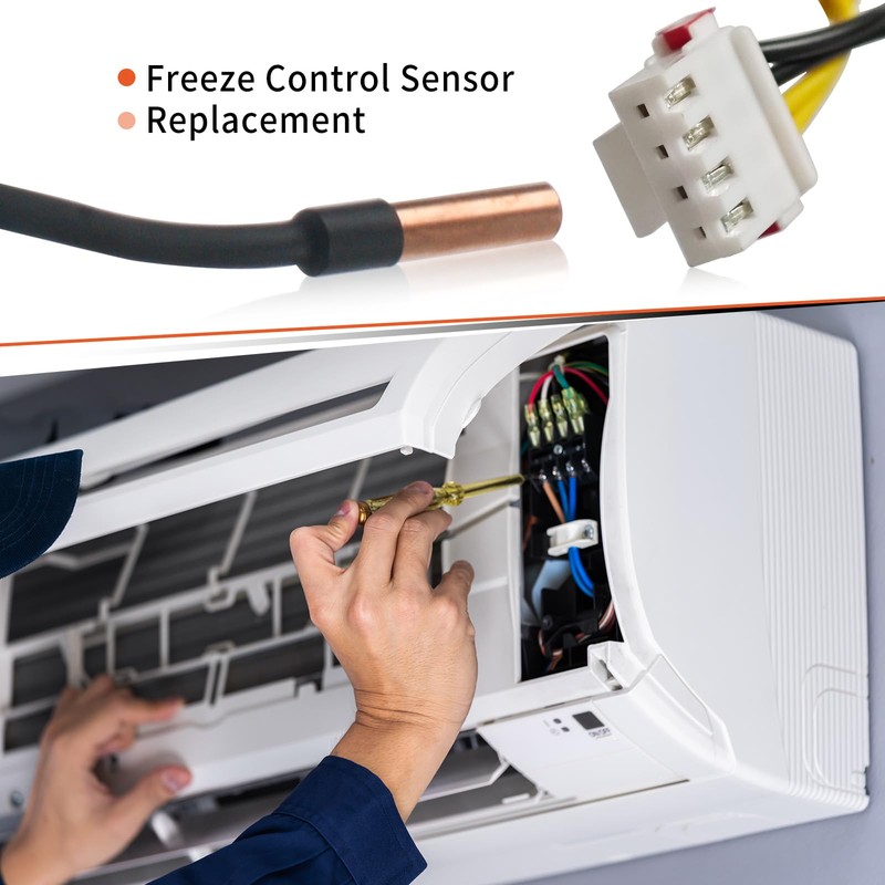Air Conditioner Temperature Sensor Thermistor Probe Freeze Control Sensor Universal