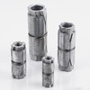 Wensilon (25 pcs) 1/4x1-1/4 Outer diameter1/2 Double Expansion Anchor, Zinc