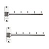Zivisk 2 Pcs Folding Wall Mounted Clothes Hanger Rack with