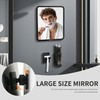 Fog Free Shower Mirror 8×7 Inches, Rotatable Bathroom Anti-Fog Mirror