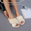 LZLER Women’s Cross Band Slippers, Soft Plush Fleece Lightweight Non