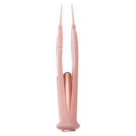 Totority Cleaning Tweezer Clip Durable Nose Ear Cleaning Tool with LED Light Lightweight for Newborns Pink Color