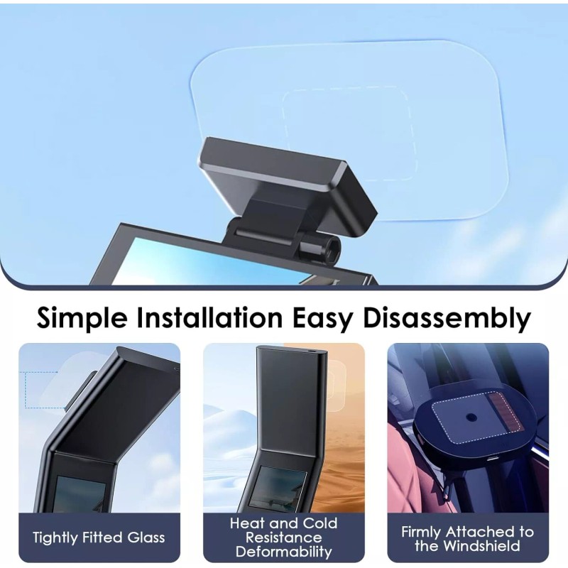 GUGUMO 8Pcs Dashcam Windshield Sticker, Electrostatic Stickers for Dash Cam,