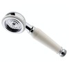 Taps2Traps® Victorian Style Traditional Shower Handset White & Chrome Bathroom