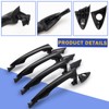 X4XZ 4PCS for 2011-2016 Hyundai Elantra Outside Exterior Door Handle