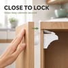 Invisible Magnetic Cabinet Safety Lock with Adhesive Mount & Key