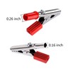 10 Pcs 50mm Plastic Handle Test Probe Metal Alligator Clips