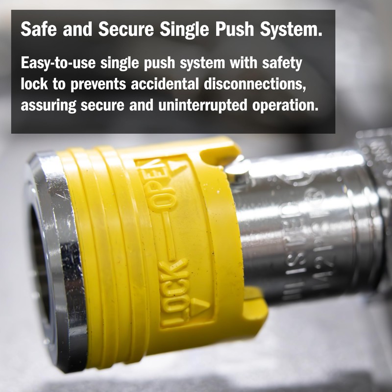 Koike Welding Inert Couplers, Regulator to Hose, Safe Welding Disconnect,