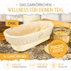 KRUSTENZAUBER Proofing Basket for Bread Baking Oval 28 cm -