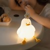 Cute Duck Night Light Silicone Night Lamp 1200mAh Rechargeable Animal