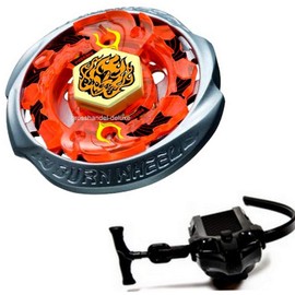 Rapidity Burn Phenix Metal Fusion Metal Masters 4D Battle Spinner with Launcher
