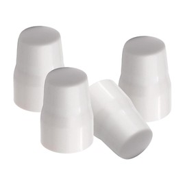 4Pcs Radiator Valve Caps, Universal Push-Fit Radiator Caps for Valve Protection, White Plastic Radiator Valve Caps for Home Heating Systems, Safe for Children and Pets, Easy DIY Installation