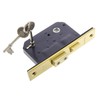 Sterling MLS525 2.5-Inch/65mm 5-Lever Sashlock - Brass