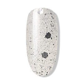 Bluesky Gel-Nagellack, Platinum Marble A051, Silber-Glitzer, langlebig, splitterfest, 10 ml (Trocknen unter UV-LED-Lampe)