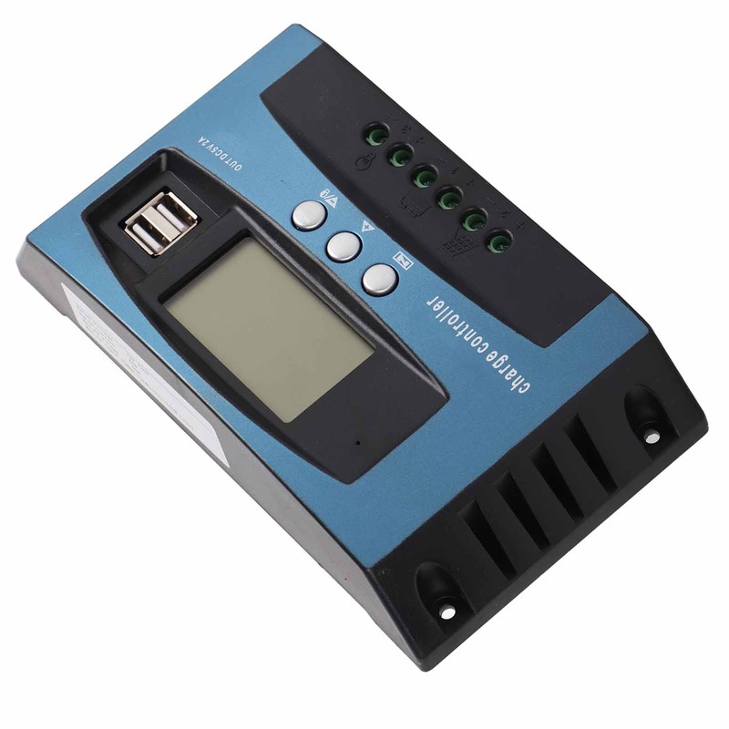 Solar Charge Controller 12V 24V Intelligent Identification MPPT Charging LCD