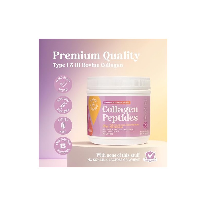 21st Century Hydrolyzed Collagen Peptides 20g Unflavored Bovine Peptide Type