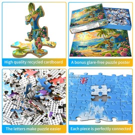 Puzzle 1000 Pieces for Adults, Classic Educational Game Sunrise by the Sea, Beautiful Decoration, Puzzle Gifts