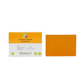 The Ayurved Co Orange & Cinnamon Bathing Bar
