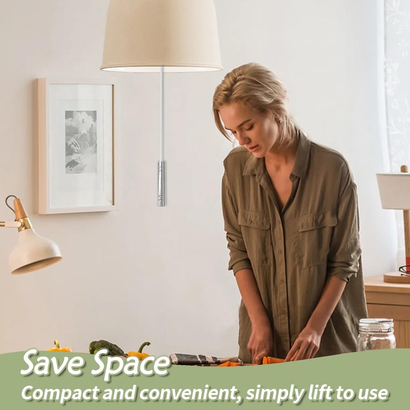 SUBTAVIK 2Pcs Light Pull Cord, 150CM Length Bathroom Pull Cord