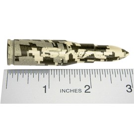 223 Cal Caliber Digital CAMO CAMOUFLAGE BULLET 3" inch ANTENNA Heavy Gauge CNC Machined Billet Aluminum Short for Toyota Tundra 1999-2018
