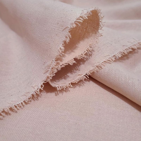 2-Yard Precut Linen Fabric/Embroidery fabric/Linen fabric for Crafts and Quilting/Linen Blend Fabric for apparel 60 inches wide/Linen Fabric for sewing Pastel Rose (2 yards=6feet=72in=182cm)