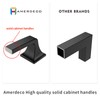 Amerdeco 10 Pack Matte Black Cabinet Pulls 6-1/4 Inch(160mm) Hole