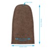 Motorcycle Fender Bib Cover Artificial Leather Decorative Pad Flame Pattern
