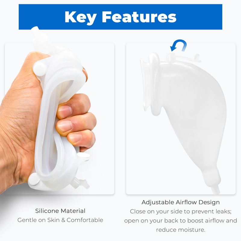 Wearable Urinal Collector with Reusable Silicone Urine Catheter Bag (2000ml
