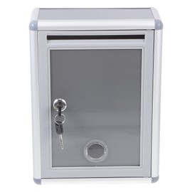 Gadpiparty Metal Letter Box for Suggestions and Complaints, Wall-Mountable Box with Lock for School and Office, Durable Aluminium Alloy for Safe Storage of Letters and Money