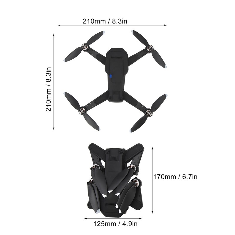 B3 PRO Foldable Drone GPS 5G WiFi 720P HD Dual
